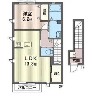 メゾン ド コリーヌ【2階】の間取り
