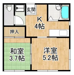 サンコーハイツ【1階】の間取り