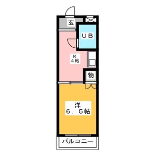 シュロス小川【4階】の間取り