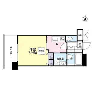 レジディア新大阪2【4階】の間取り