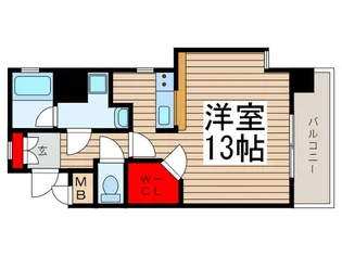 ウィッシュ・スクエア・イースト【6階】の間取り