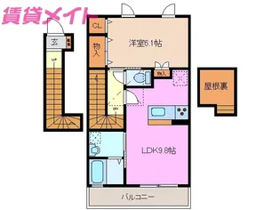 Dear court 悠香【2階】の間取り