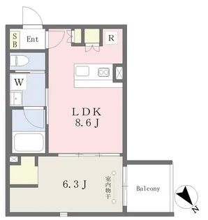 Reve Residence 武蔵小山II【3階】の間取り