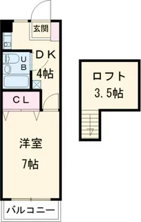アリビオK III【1階】の間取り