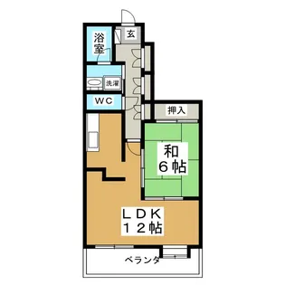 菊田参番館【7階】の間取り