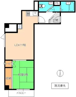 ステイツコア田町【4階】の間取り