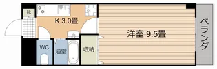 グレードハイム唐湊【3階】の間取り