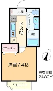 ランドハイム西小岩【3階】の間取り