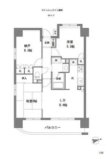ラヴィータ谷塚駅前II【3階】の間取り