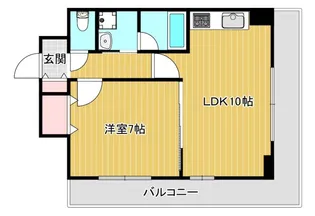 リーガル南船場【7階】の間取り