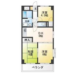 アーバンハイツ【3階】の間取り