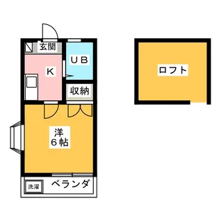 湘南台ドミール21A【1階】の間取り