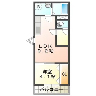 LE COCON 四日市X【1階】の間取り