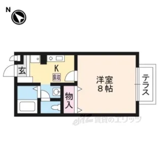 グランディール守山【1階】の間取り