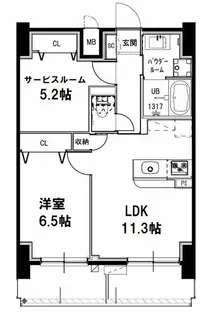 メゾンドアーク南大井【11階】の間取り