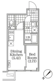 BRICK RESIDENCE 目黒本町【2階】の間取り