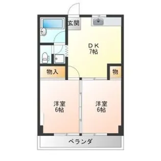 利久マンション【4階】の間取り
