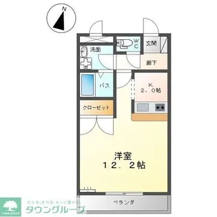 ベルヴェール【1階】の間取り