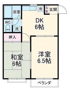 パークハイツ【2階】の間取り