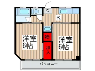 後田マンション【3階】の間取り