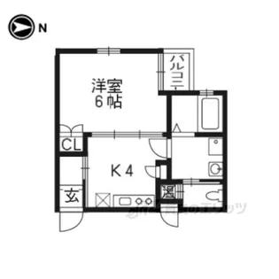 ウインドベル芦刈山【4階】の間取り