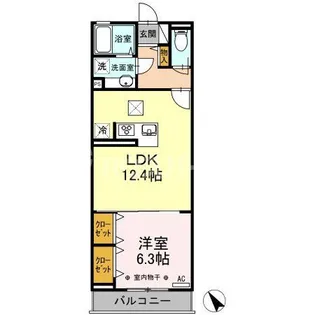 Blau Forst【3階】の間取り