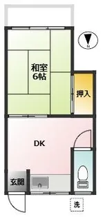晴海荘【2階】の間取り