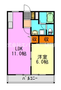 クレスト【1階】の間取り