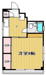 鳥利マンション【2階】の間取り