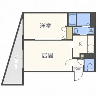 コンフォートステイ南郷通【9階】の間取り