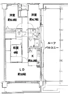 グラン・コート六ッ川ガーデン【4階】の間取り