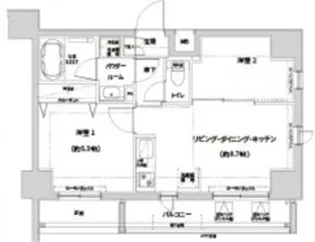 ガレリアレジデンス南千住【9階】の間取り