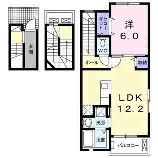 ミルクール【3階】の間取り
