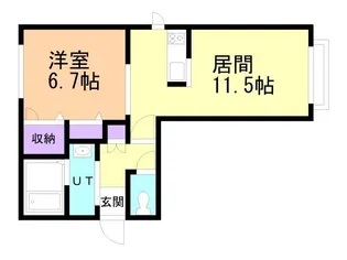 シャーメゾンペットランドA【2階】の間取り