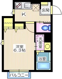 Belle Riviere【2階】の間取り