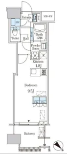 レガシス中目黒【6階】の間取り