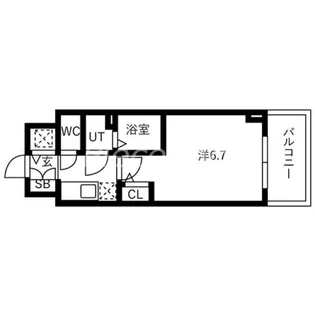 IW RESIDENCE大阪CREST TAPP【3階】の間取り