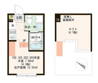 グランドファルコン【1階】の間取り