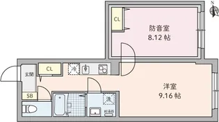 ラシクラス野方【1階】の間取り