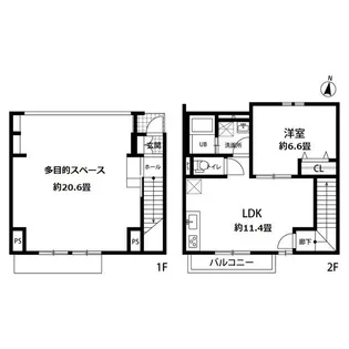 エスパースKTS-II【2階】の間取り