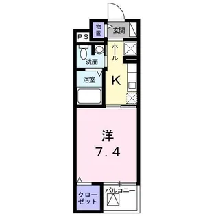 ハッピーベル【4階】の間取り