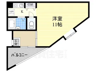 ダイドーシティ茨木【2階】の間取り