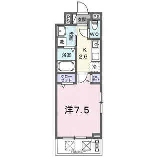 グレイスフル 栗橋【2階】の間取り