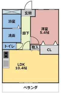 リベルタ・クオーレ利平治【1階】の間取り