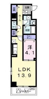 セレノスクエア 6F【6階】の間取り