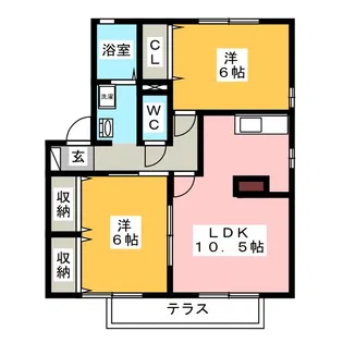 ハイランド渋谷【1階】の間取り