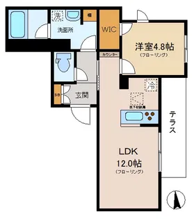エルミタージュ中野新橋【1階】の間取り