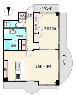 サンハイツA号館【2階】の間取り