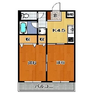 アポロディアホームズ【1階】の間取り