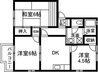 あやめハイツ【2階】の間取り